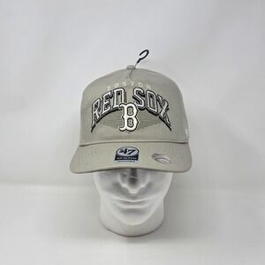 Boston Red Sox '47 Brand Pomona Hitch‎ Snapback Hat Cap Grey White MLB Baseball